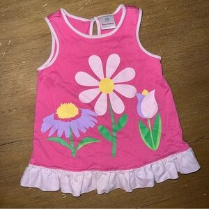 Hanna Andersson Floral Toddler Girl Top / Dress Pink Size 12 Months